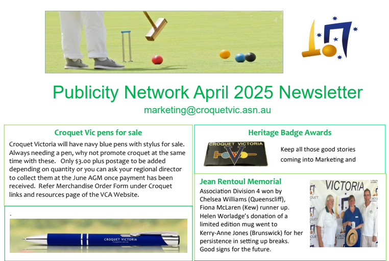 April Newsletter
